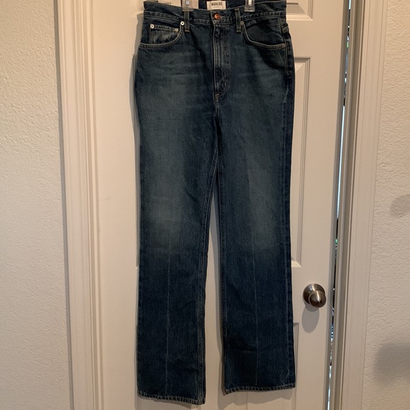 Agolde High Rise Blue Jeans - Picture 3 of 6